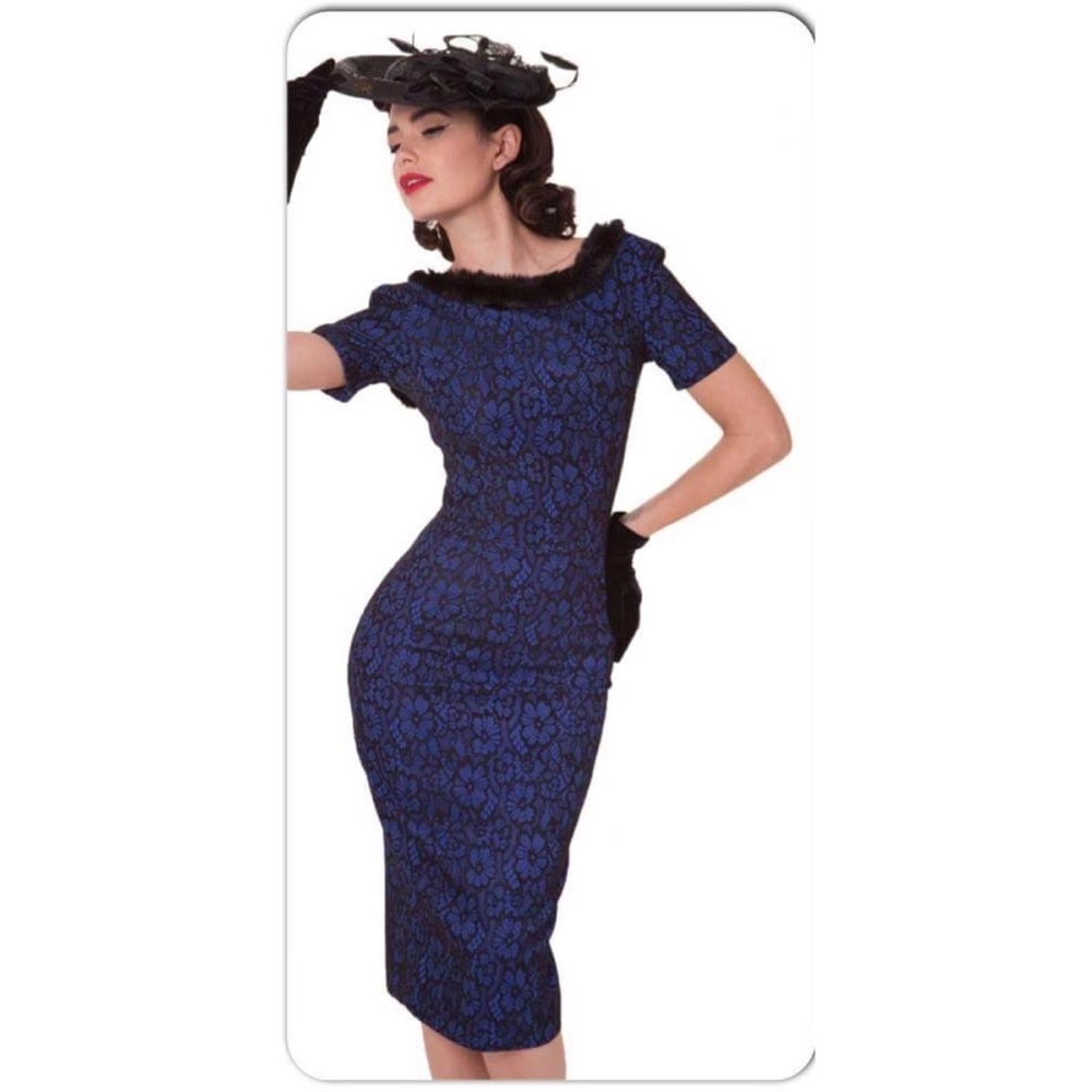 New, never worn TATYANA (formerly Bettie Page) retro wiggle dress. Size XS